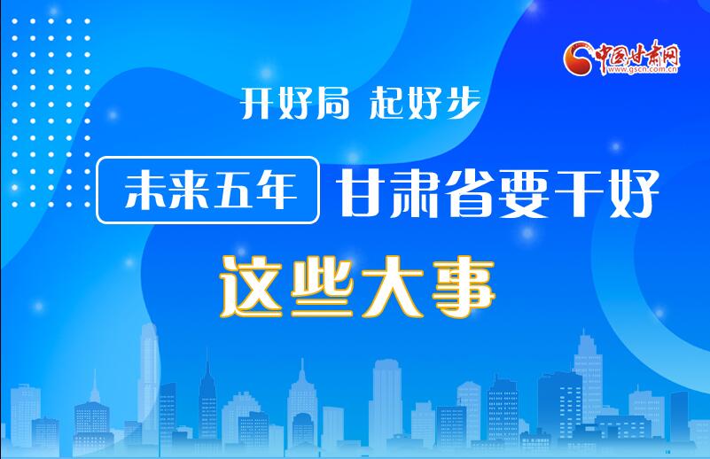 圖解丨開好局 起好步 未來五年甘肅省要干好這些大事！
