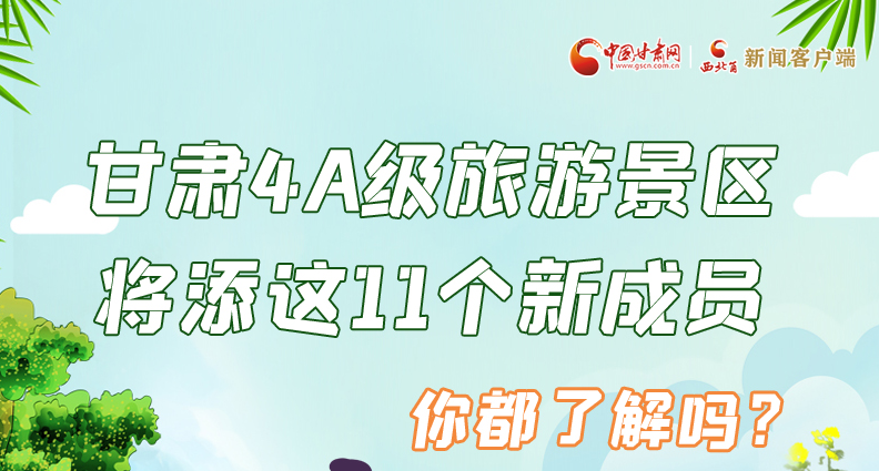 圖解|甘肅4A級旅游景區(qū)將添這11個新成員 你都了解嗎？