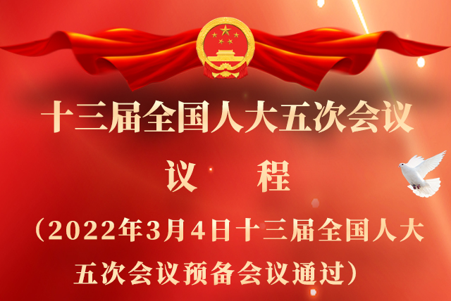 微海報(bào)|全國(guó)人大會(huì)議議程來了！