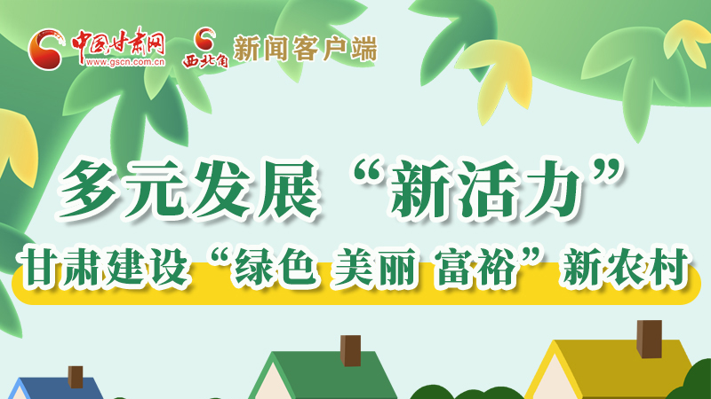 【奮進新征程 建功新時代——喜迎省第十四次黨代會】多元發(fā)展“新活力” 甘肅建設“綠色 美麗 富?！毙罗r村