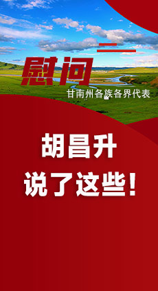  圖解|慰問甘南州各族各界代表 胡昌升說了這些！