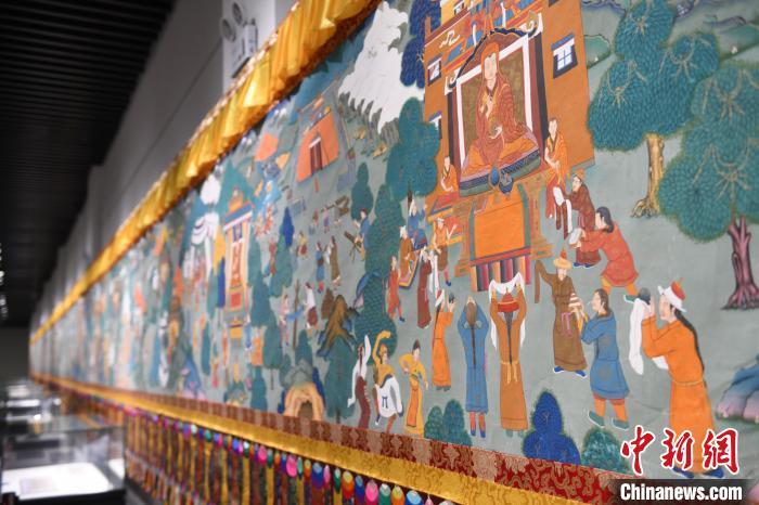 8月20日，“塔影河聲吉祥千年——涼州會盟暨蘭州與武威文物聯(lián)展”在蘭州市博物館開展。戴文昌 攝