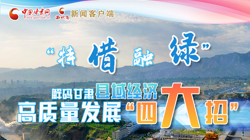 圖解|“特、借、融、綠”解碼甘肅縣域經(jīng)濟(jì)高質(zhì)量發(fā)展“四大招”