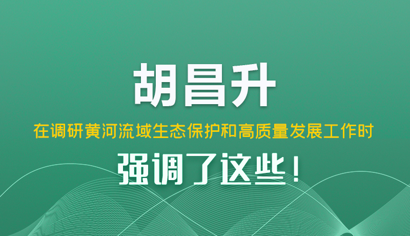 圖解|胡昌升在調(diào)研黃河流域生態(tài)保護和高質(zhì)量發(fā)展工作時強調(diào)了這些！